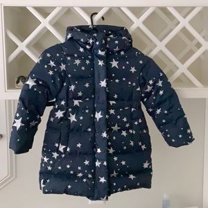 Adorable JCrew/ Crew Cuts Navy and Star Puffer